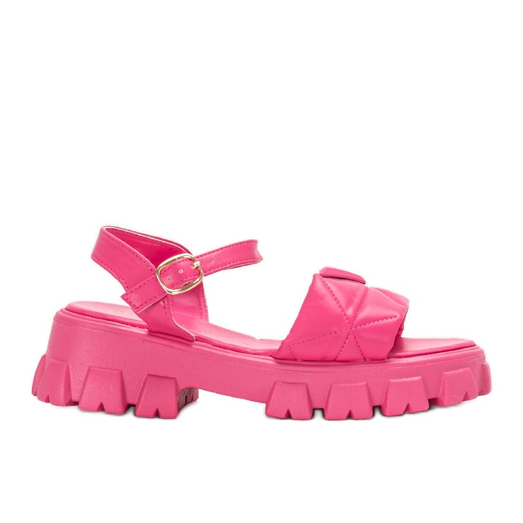 Sandali rosa sulla piattaforma Ferlandi