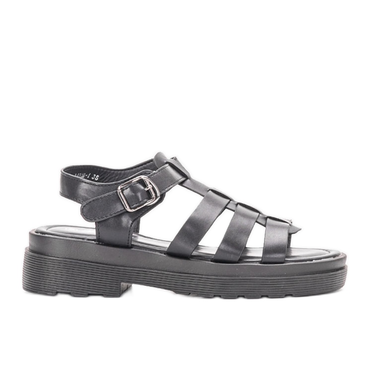 Sandali neri da donna di Bradam nero