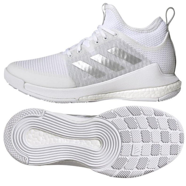 Scarpe da pallavolo Adidas CrazyFlight Mid W GY9278 bianca bianca