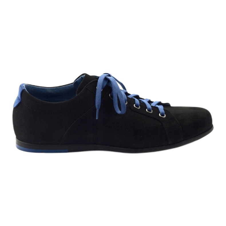 Scarpe sportive da uomo nere Pilpol C191 nero blu