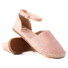 SHELOVET Espadrillas traforate rosa
