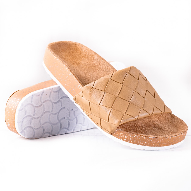 SHELOVET Infradito da donna marrone