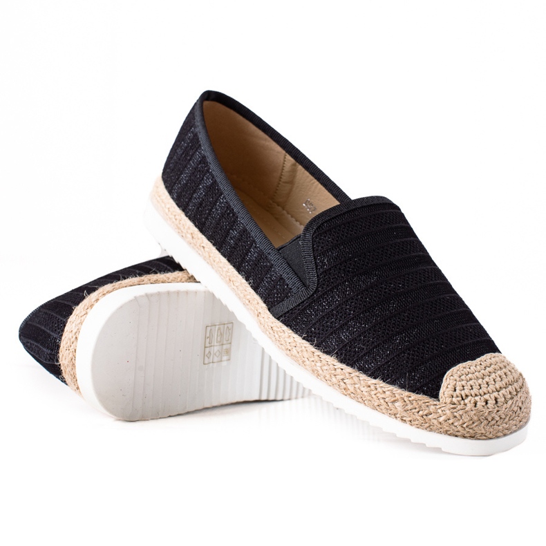 SHELOVET Espadrillas slip-on nero