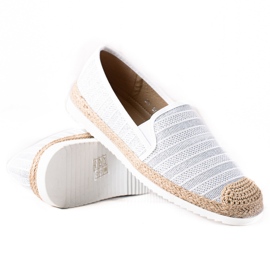 SHELOVET Espadrillas slip-on bianca