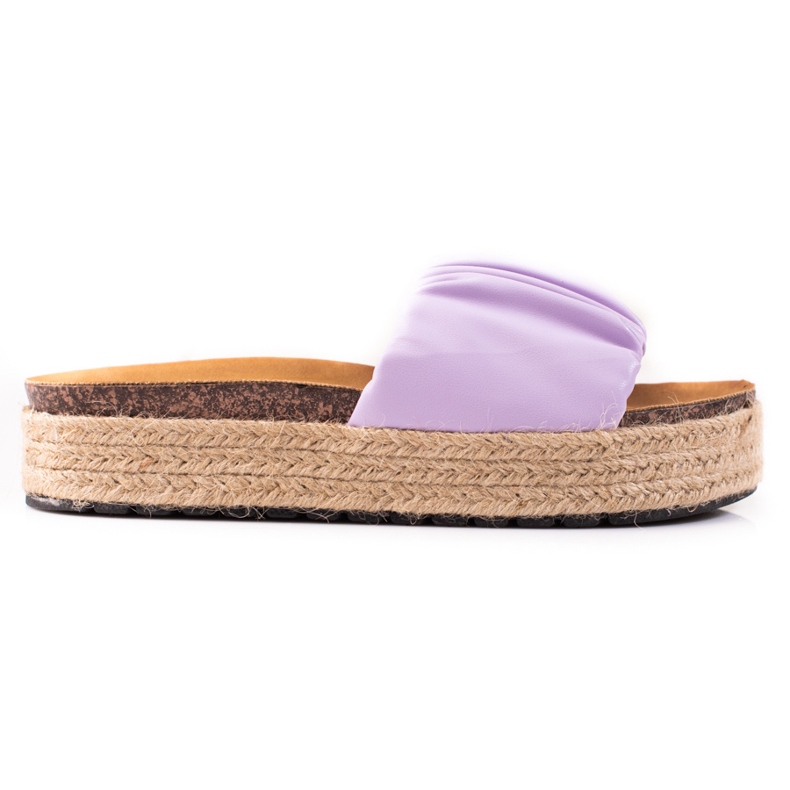 SHELOVET Ciabatte espadrillas da donna viola