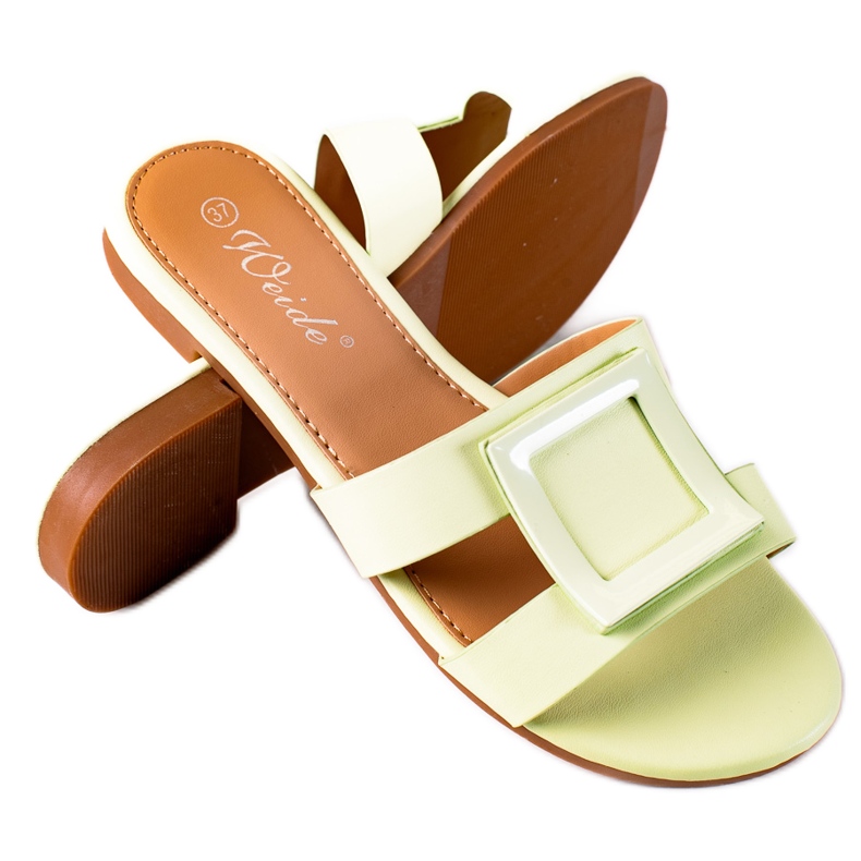 SHELOVET Ciabatte classiche da donna verde