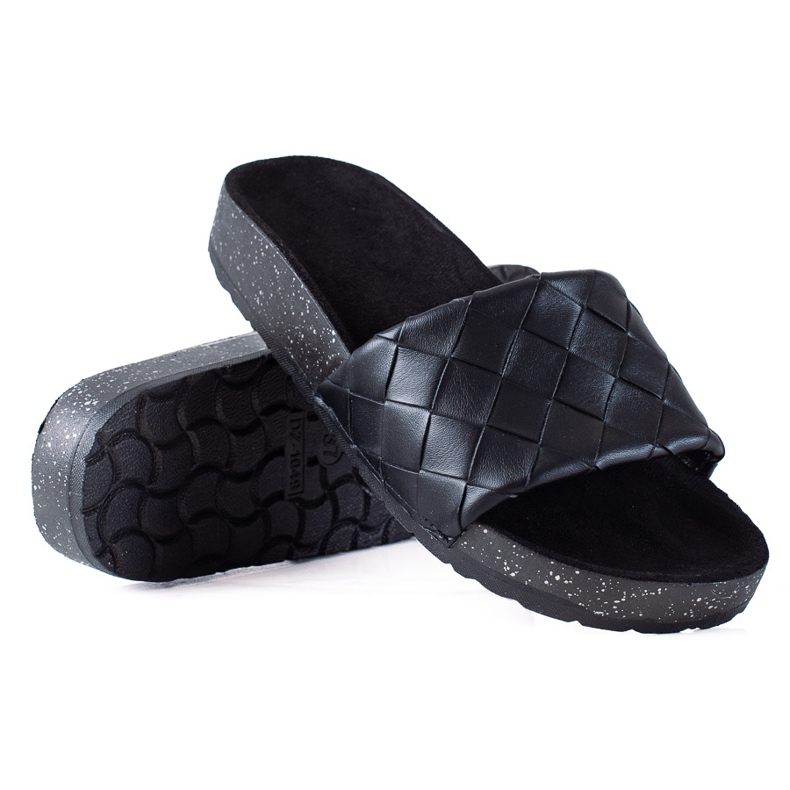 SHELOVET Infradito da donna nero