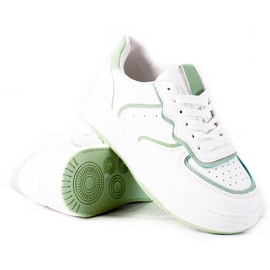 SHELOVET Sneakers da donna bianco verde