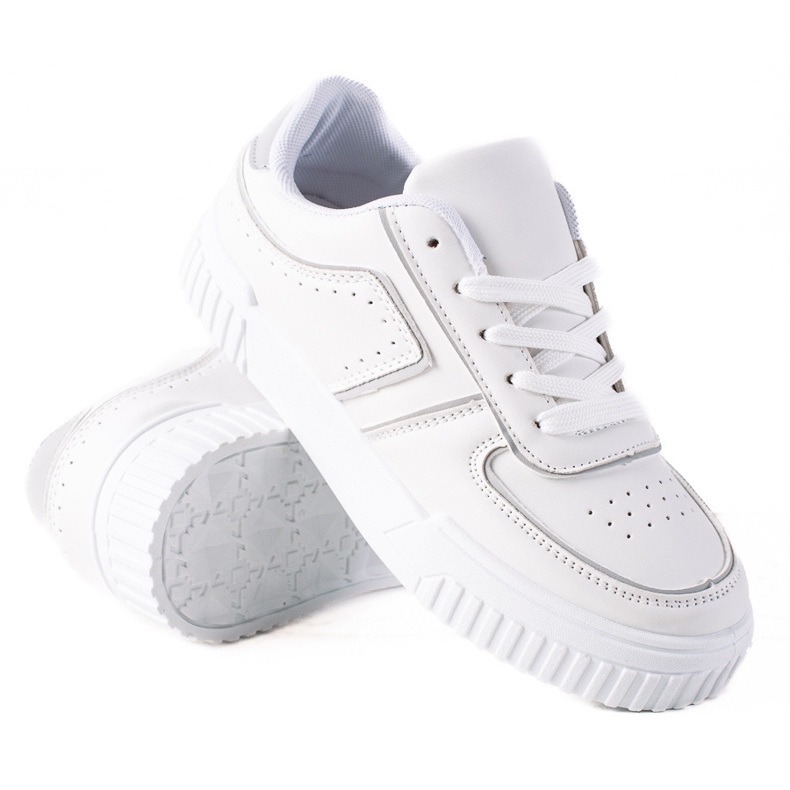 SHELOVET Scarpe da ginnastica bianche bianca grigio