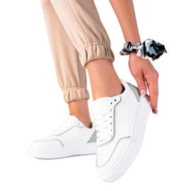 SHELOVET Sneakers Con Inserto Verde bianco