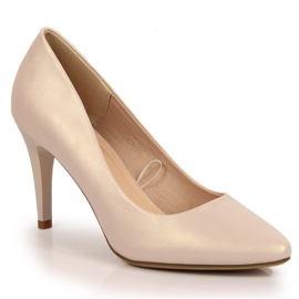 Décolleté stiletto beige perla Sergio Leone