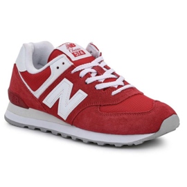 New Balance M ML574PI2 bianca rosso