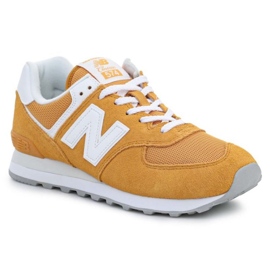 New Balance M ML574PJ2 bianco arancia