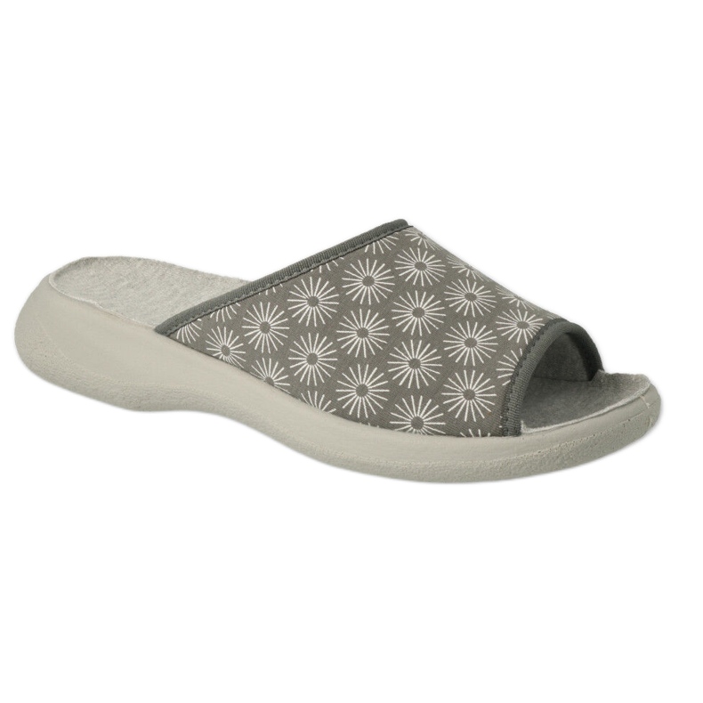 Slifori da donna Befado PU 442D197 Grigio con fiori