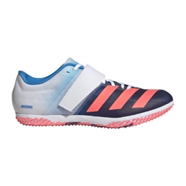 Scarpe da salto in alto Adidas Adizero GY0922 bianco nero rosso blu