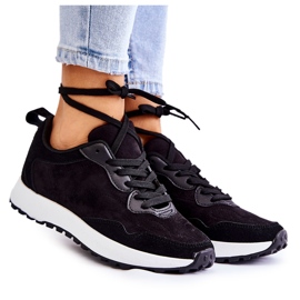 PG1 Scarpe sportive da donna in pelle scamosciata Nayla nere nero