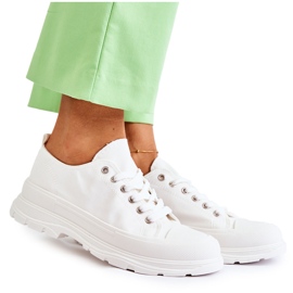 PG1 Sneakers da donna in materiale basso bianco Gueso