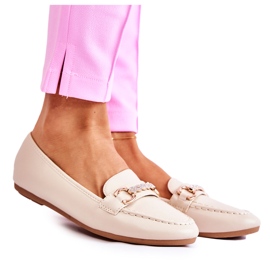 PG1 Mocassini da donna in pelle beige Godley