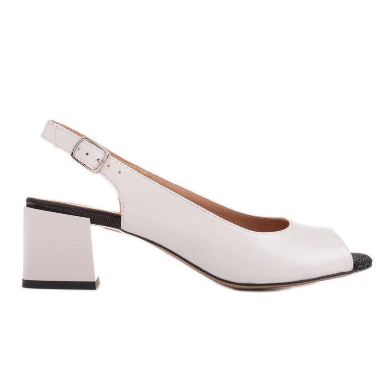 Marco Shoes Comodi sandali da donna realizzati in pelle bianca