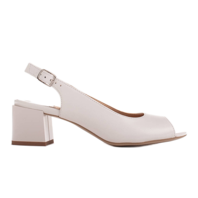 Marco Shoes Comodi sandali da donna realizzati in pelle bianca