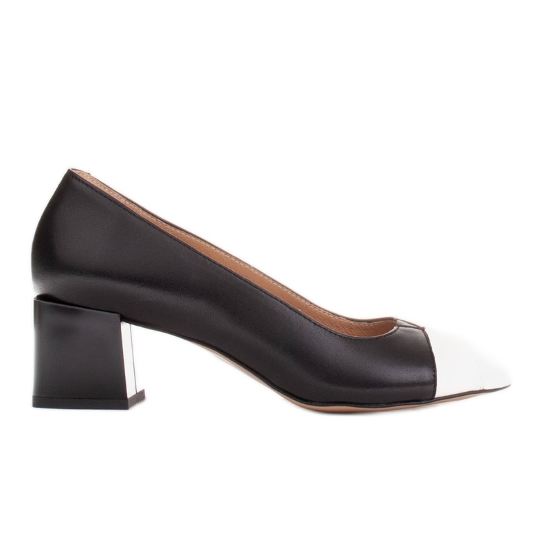 Marco Shoes Décolleté in pelle bianche e nere nero