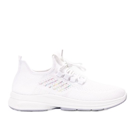 Sneakers sportive bianche Merja bianco