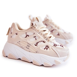 FR1 Scarpe sportive per bambini Dalia Beige marrone
