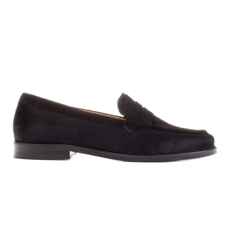 Marco Shoes Mocassini in pelle naturale con pelo nero