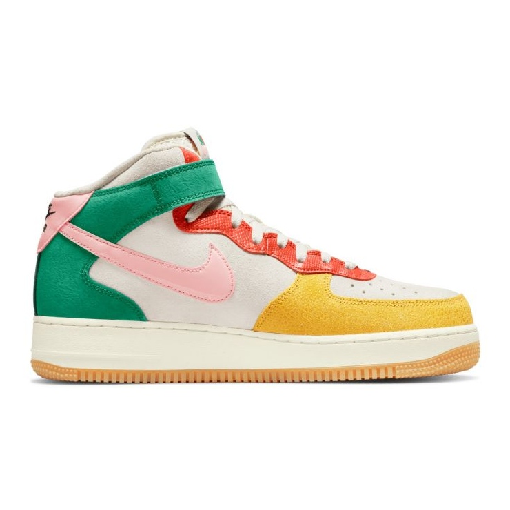 Nike Air Force 1 Mid M DR0158-100 beige rosa multicolore verde giallo