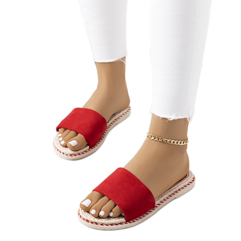 Ciabatte da donna Staton rosse rosso