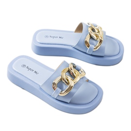 Ciabatte blu con catena di Bragg