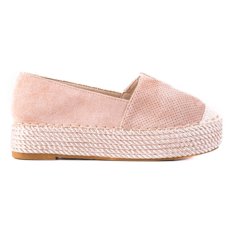 SHELOVET Espadrillas in camoscio beige