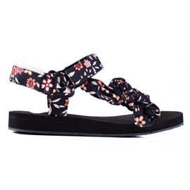 SHELOVET Sandali In Fiori nero