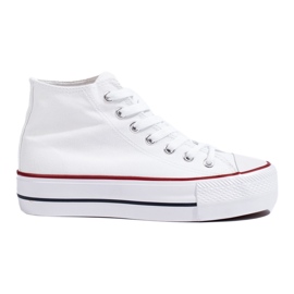 SHELOVET Sneakers Alte Sulla Piattaforma bianco