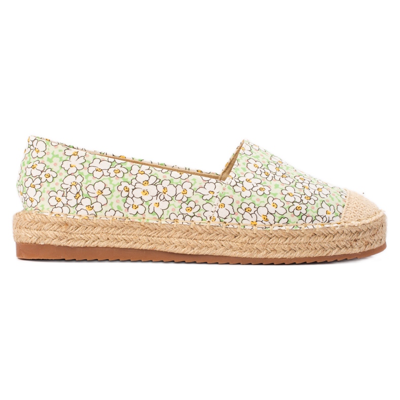 SHELOVET Espadrillas da donna multicolore verde