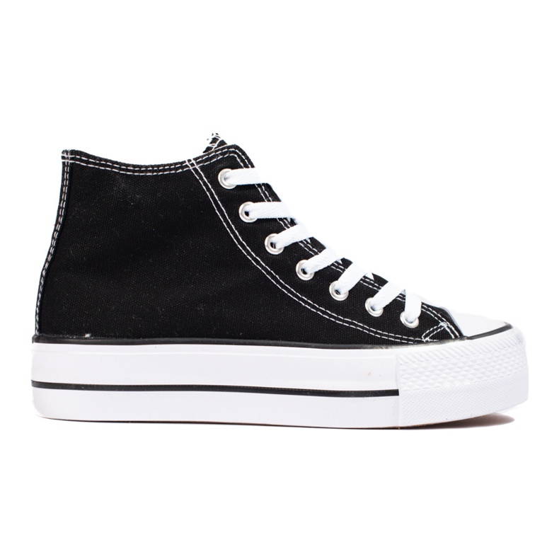 SHELOVET Sneakers Alte Sulla Piattaforma nero