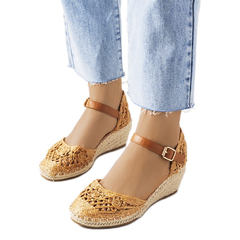 Espadrillas marroni su zeppe Dafin marrone