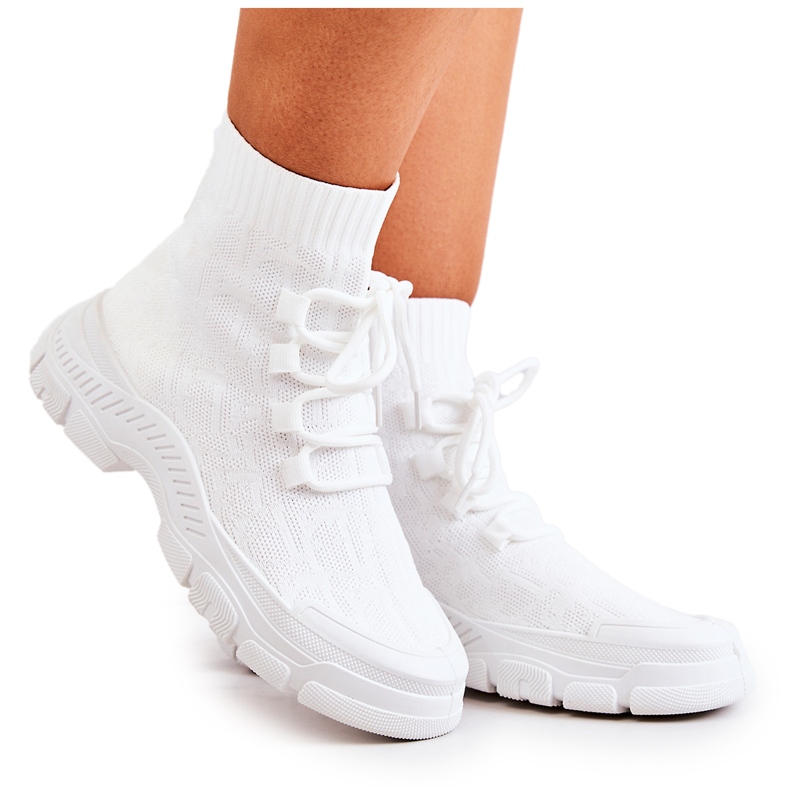 FM1 Calzature bianche per calzini sportivi Kimberly bianca