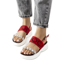 Sandali rossi da donna Hanin rosso