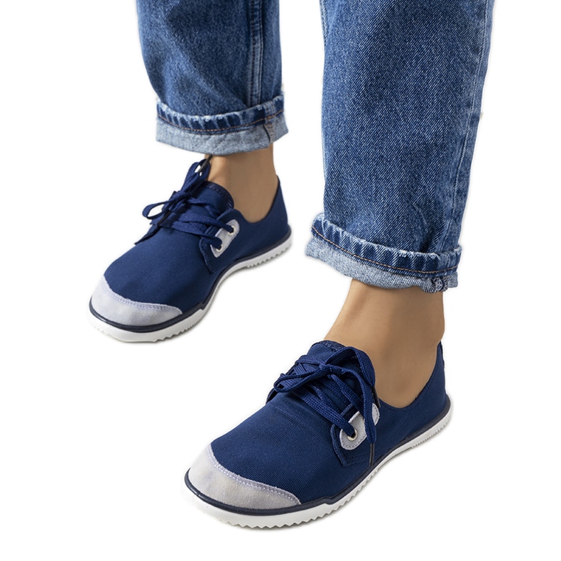 Sneakers da donna Messinge blu navy
