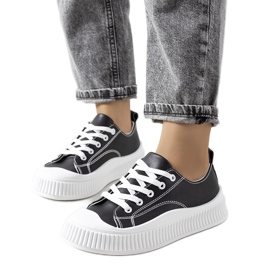 Sneakers nere sulla piattaforma Zargan nero