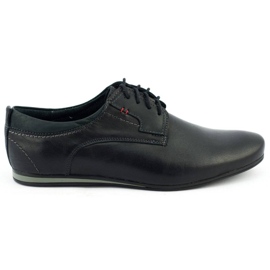 Olivier Scarpe eleganti da uomo per jeans 731 nere nero