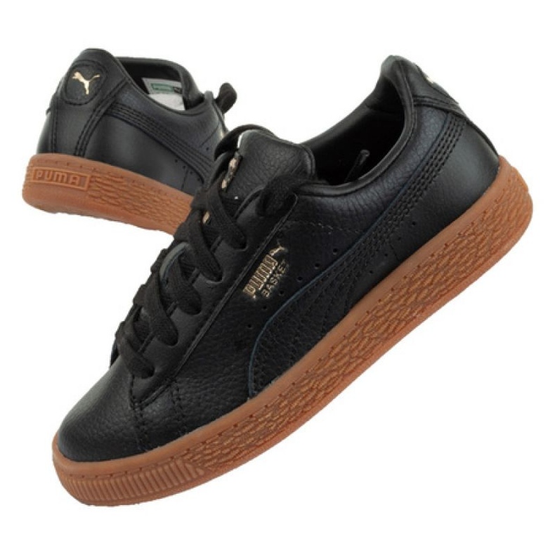 Puma Basket Classic Gum Jr 366669 01 scarpe nero