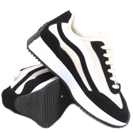Scarpe da ginnastica nere Zuri beige nero