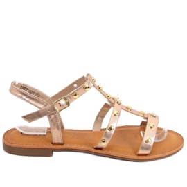 Sandali con borchie Neha Champagne rosa