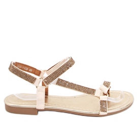 Sandali da donna Azza Gold beige d'oro