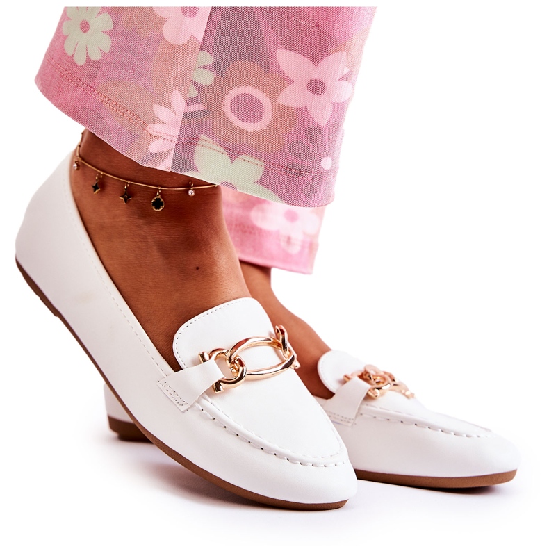 PG1 Mocassini Con Decoro Millario Bianco bianca
