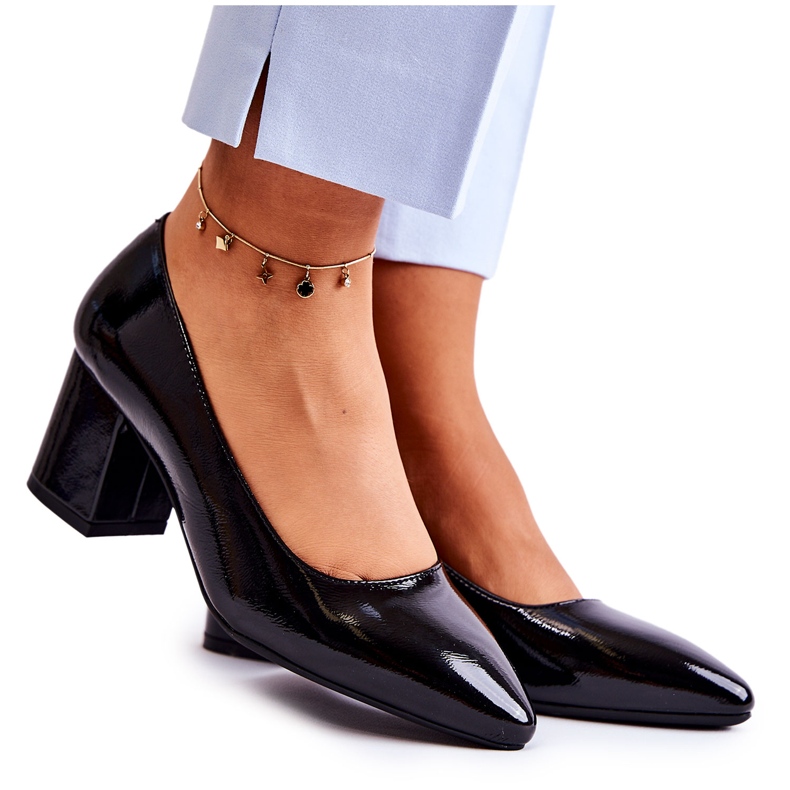 Décolleté laccate Sergio Leone PB411 Nero