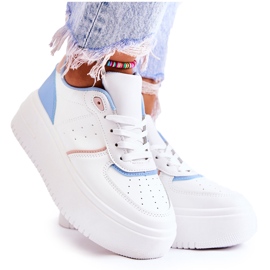 PS1 Scarpe sportive da donna Sneakers bianche e blu Manila bianca