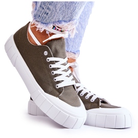 PS1 Sneakers Kaki Comes Platform da donna cachi verde